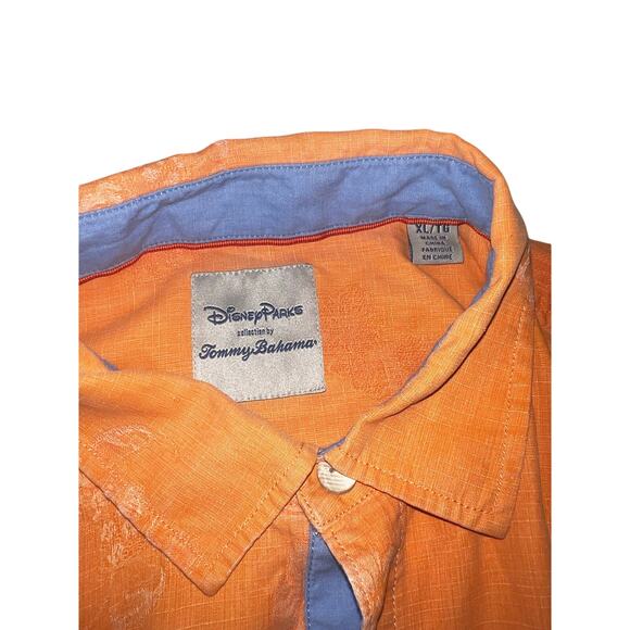 Disney Parks Tommy Bahama Mickey Mouse Hawaiian tropical silk button shirt XL - Picture 3 of 7